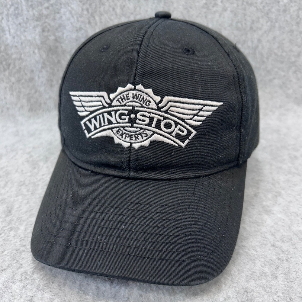 Wingstop The Wing Experts Snapback Hat Mens Black Embroidered Promo Cap